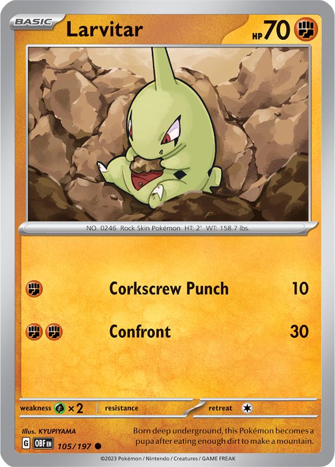 Carte Pokémon: Larvitar [Embrylex]