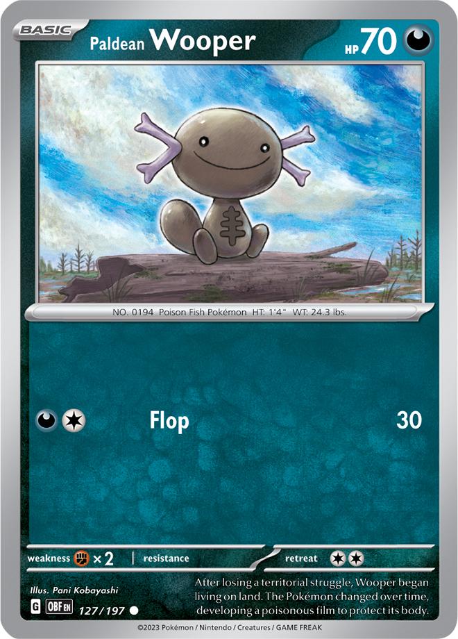 Carte Pokémon: Paldean Wooper [Axoloto de Paldea]