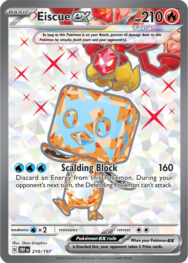 Carte Pokémon: Eiscue ex [Bekaglaçon ex]