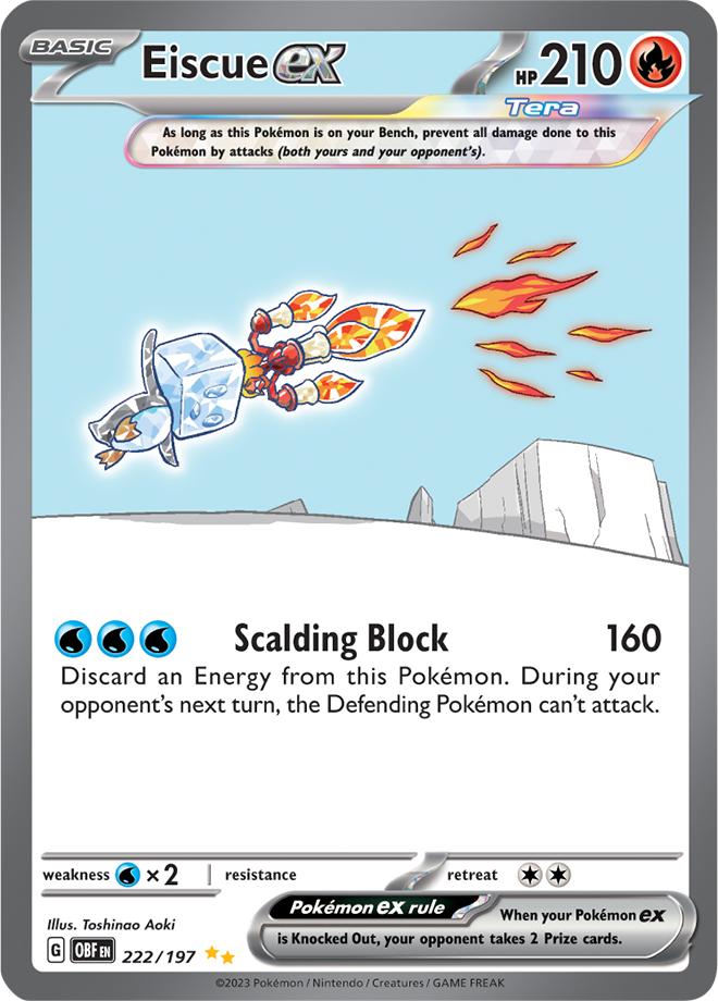 Carte Pokémon: Eiscue ex [Bekaglaçon ex]