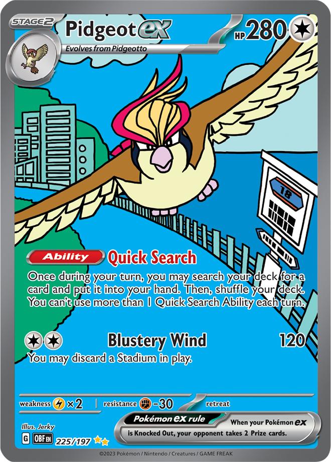 Carte Pokémon: Pidgeot ex [Roucarnage ex]