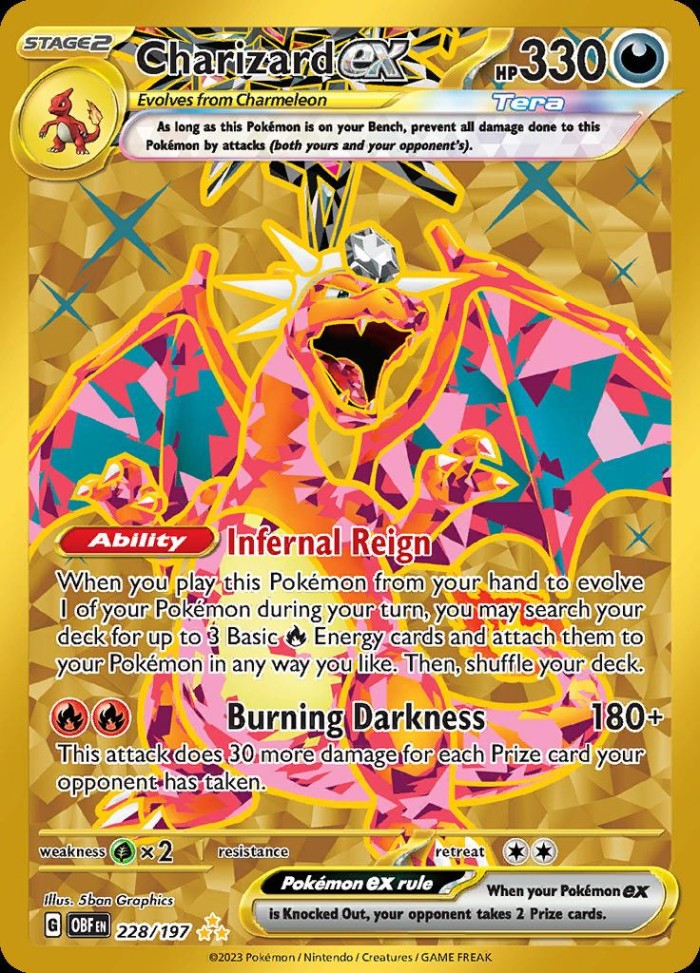 Carte Pokémon: Charizard ex [Dracaufeu ex]