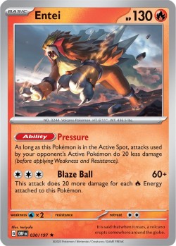 Carte Pokémon: Entei