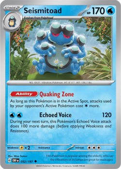 Carte Pokémon: Seismitoad