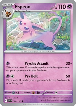 Carte Pokémon: Espeon