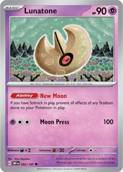 Carte Pokémon: Lunatone