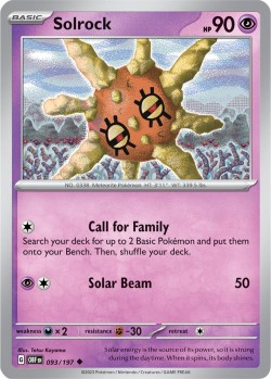 Carte Pokémon: Solrock