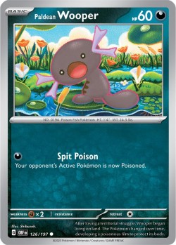 Carte Pokémon: Paldean Wooper