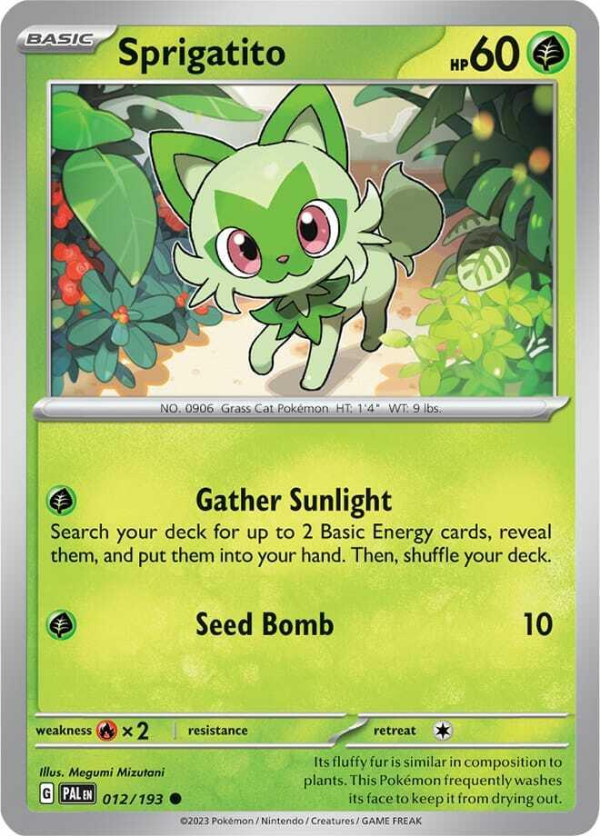 Carte Pokémon: Sprigatito [Poussacha]