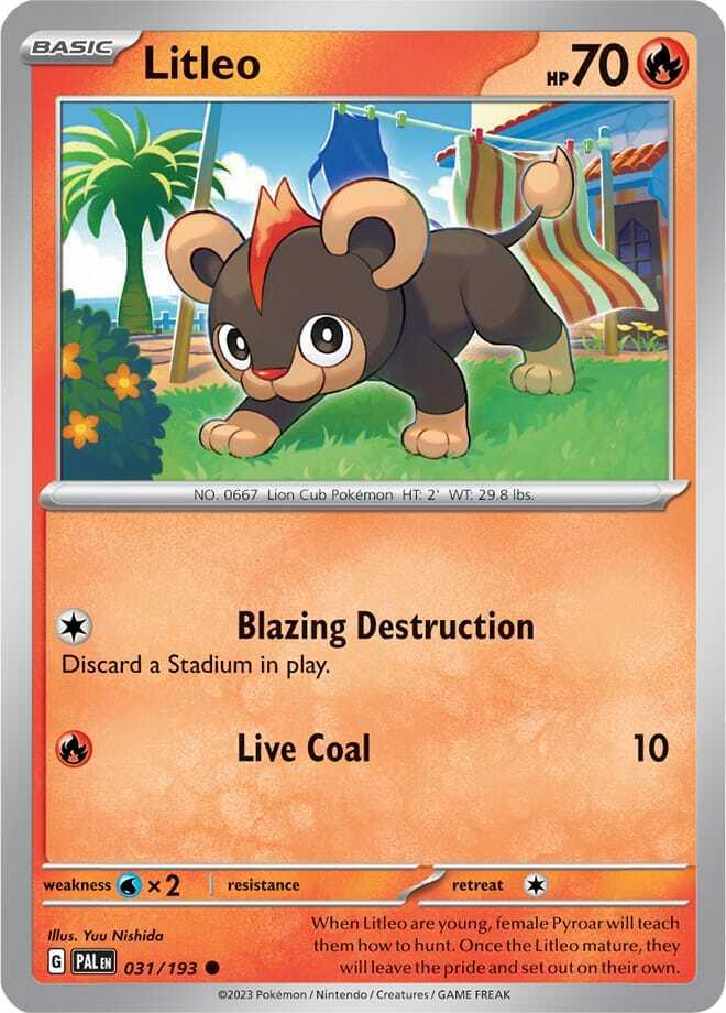 Carte Pokémon: Litleo [Hélionceau]