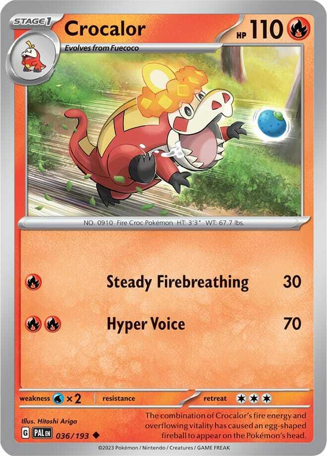 Carte Pokémon: Crocalor [Crocogril]