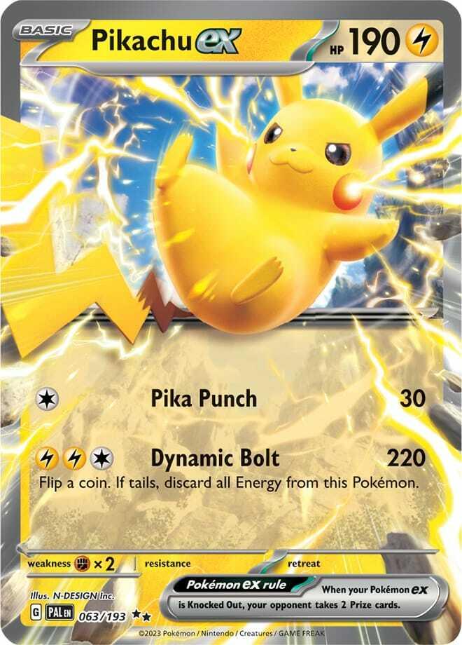 Carte Pokémon: Pikachu ex [Pikachu ex]