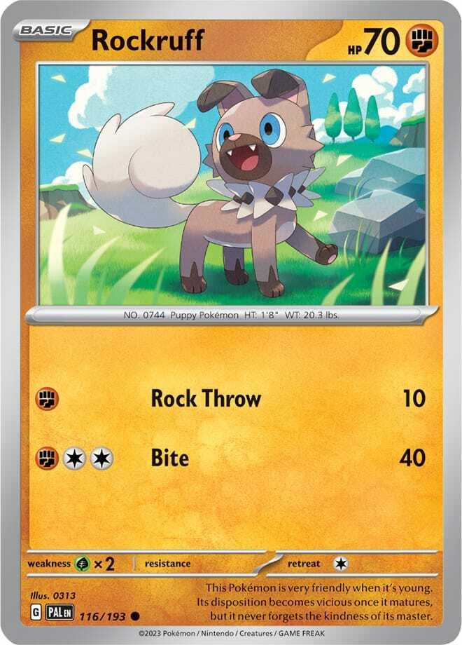 Carte Pokémon: Rockruff [Rocabot]