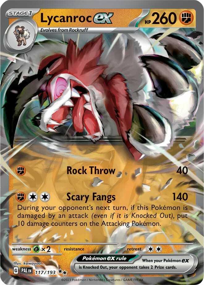 Carte Pokémon: Lycanroc ex [Lougaroc ex]