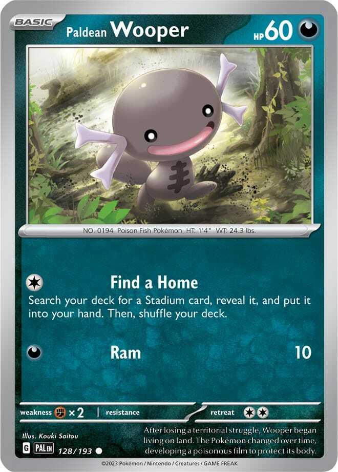 Carte Pokémon: Paldean Wooper [Axoloto de Paldea]