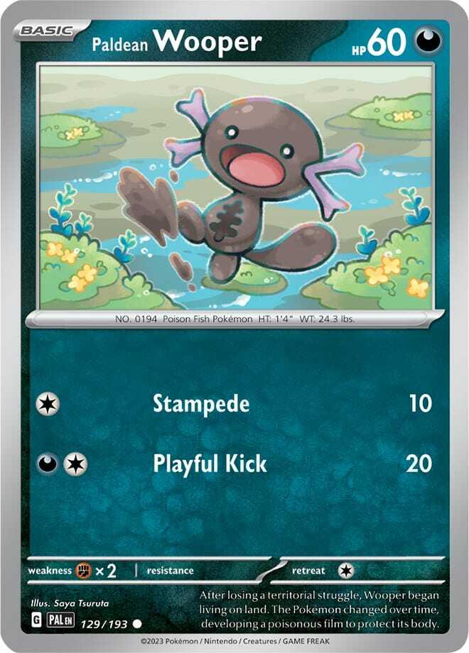 Carte Pokémon: Paldean Wooper [Axoloto de Paldea]