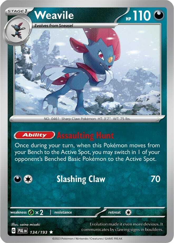 Carte Pokémon: Weavile [Dimoret]