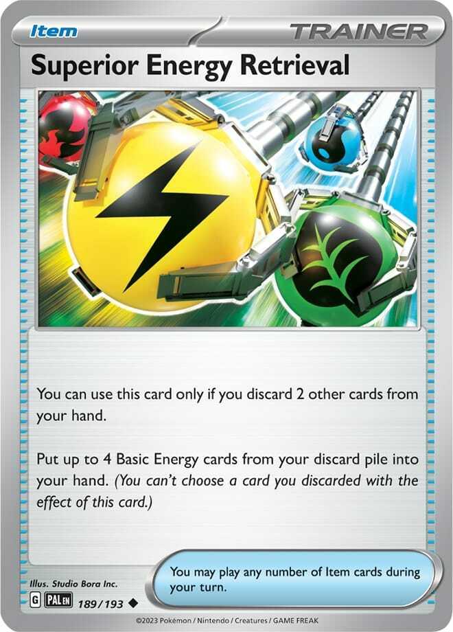 Carte Pokémon: Superior Energy Retrieval [Récupération d'Énergie Supérieure]