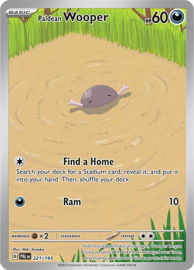 Carte Pokémon: Paldean Wooper [Axoloto de Paldea]