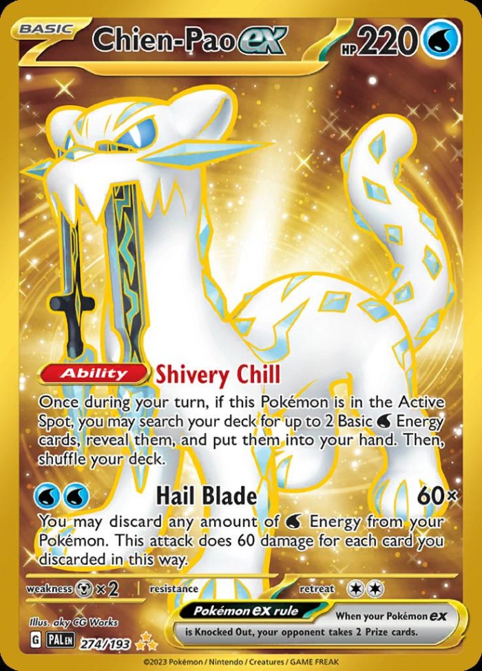 Carte Pokémon: Chien-Pao ex [Baojian ex]