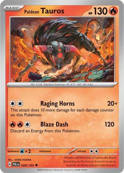 Carte Pokémon: Paldean Tauros