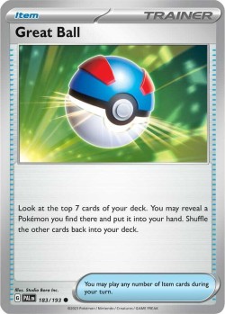 Carte Pokémon: Great Ball