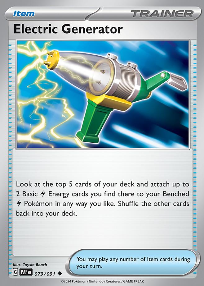 Carte Pokémon: Electric Generator [Générateur Électrique]