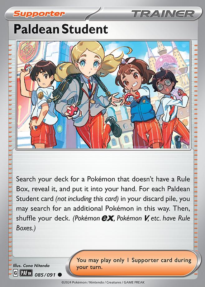 Carte Pokémon: Paldean Student [Élève de Paldea]