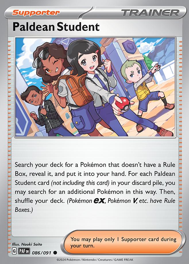 Carte Pokémon: Paldean Student [Élève de Paldea]