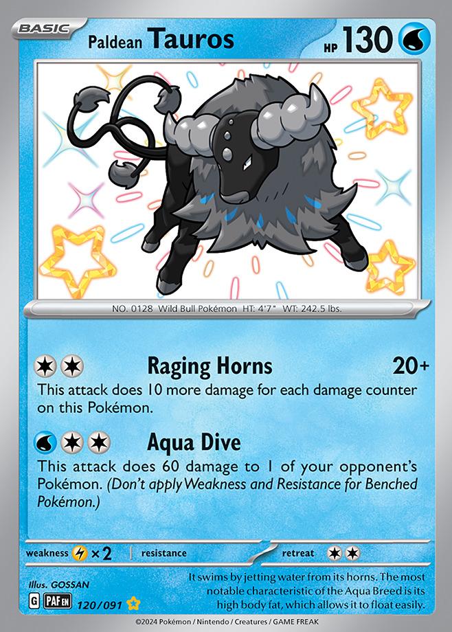 Carte Pokémon: Paldean Tauros [Tauros de Paldea]