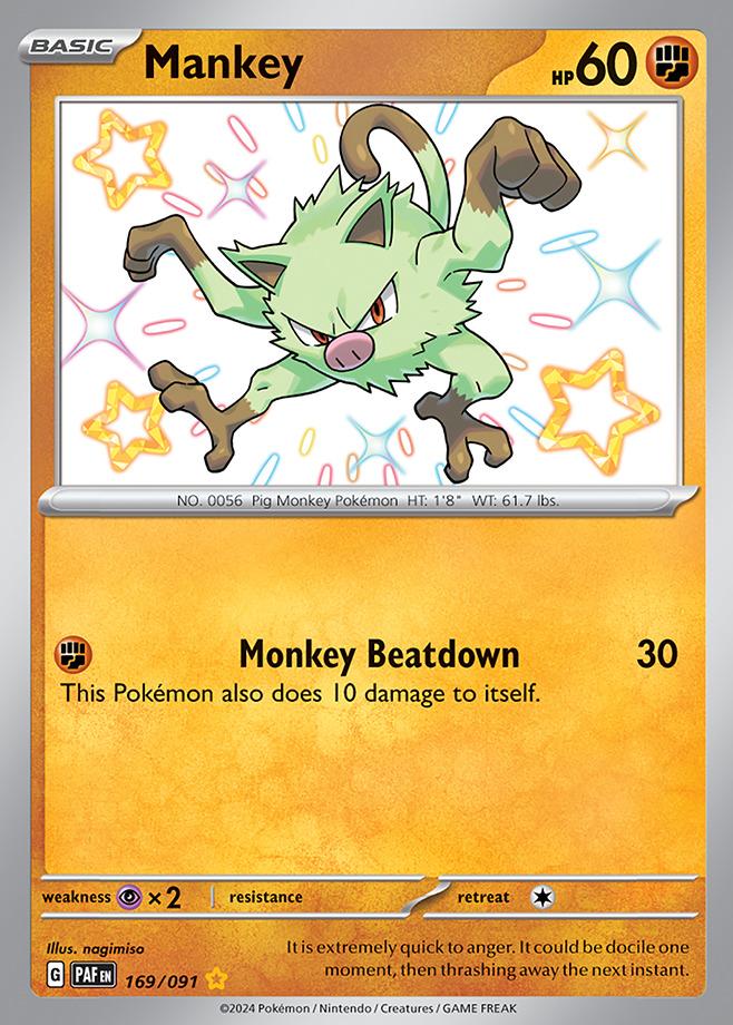 Carte Pokémon: Mankey [Férosinge]