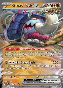 Carte Pokémon: Great Tusk ex