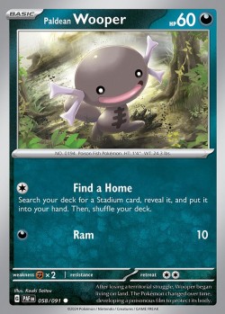 Carte Pokémon: Paldean Wooper