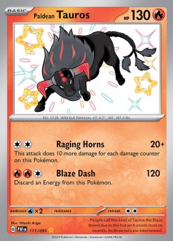 Carte Pokémon: Paldean Tauros