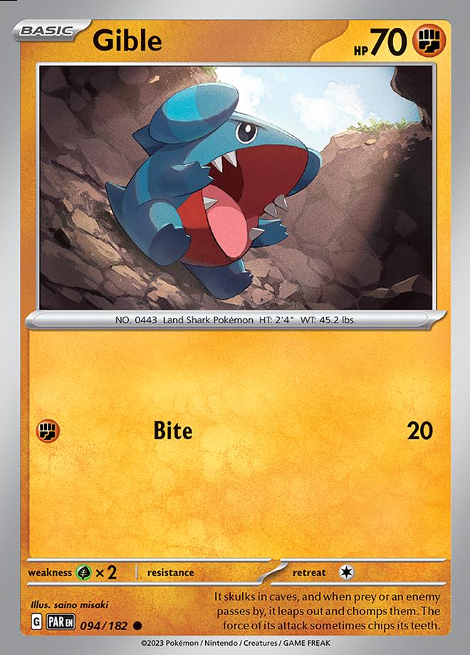 Carte Pokémon: Gible [Griknot]