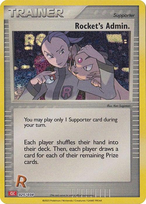 Carte Pokémon: Rocket's Admin. [Admin Rocket]