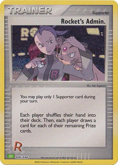 Carte Pokémon: Rocket's Admin. [Admin Rocket]