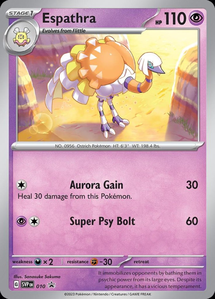 Carte Pokémon: Espathra [Cléopsytra]