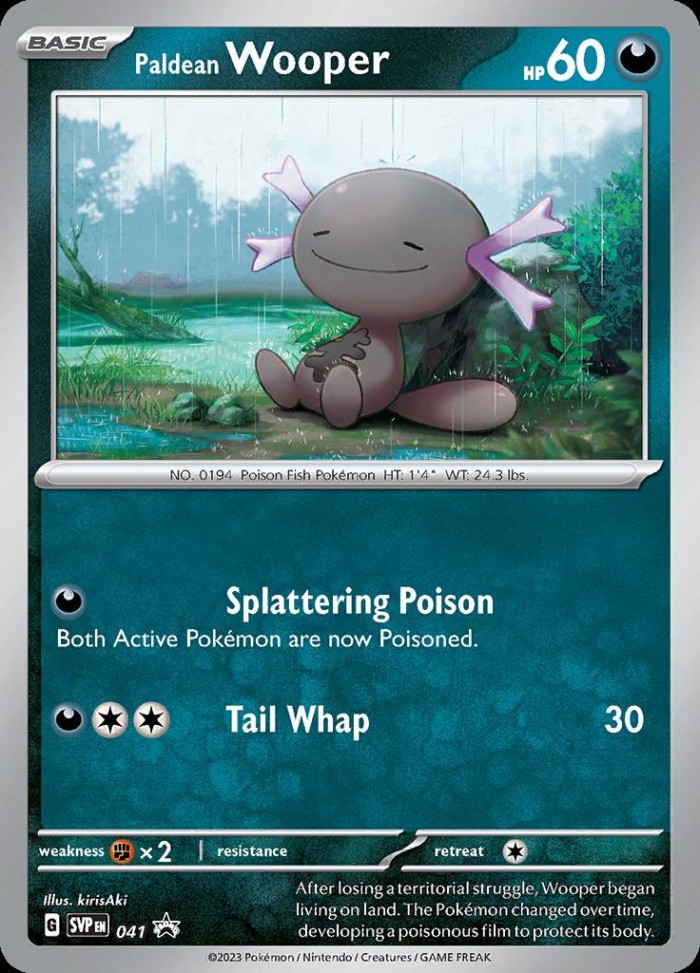 Carte Pokémon: Paldean Wooper [Axoloto de Paldea]