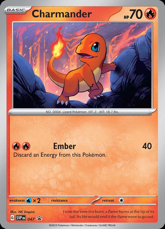 Carte Pokémon: Charmander [Salamèche]