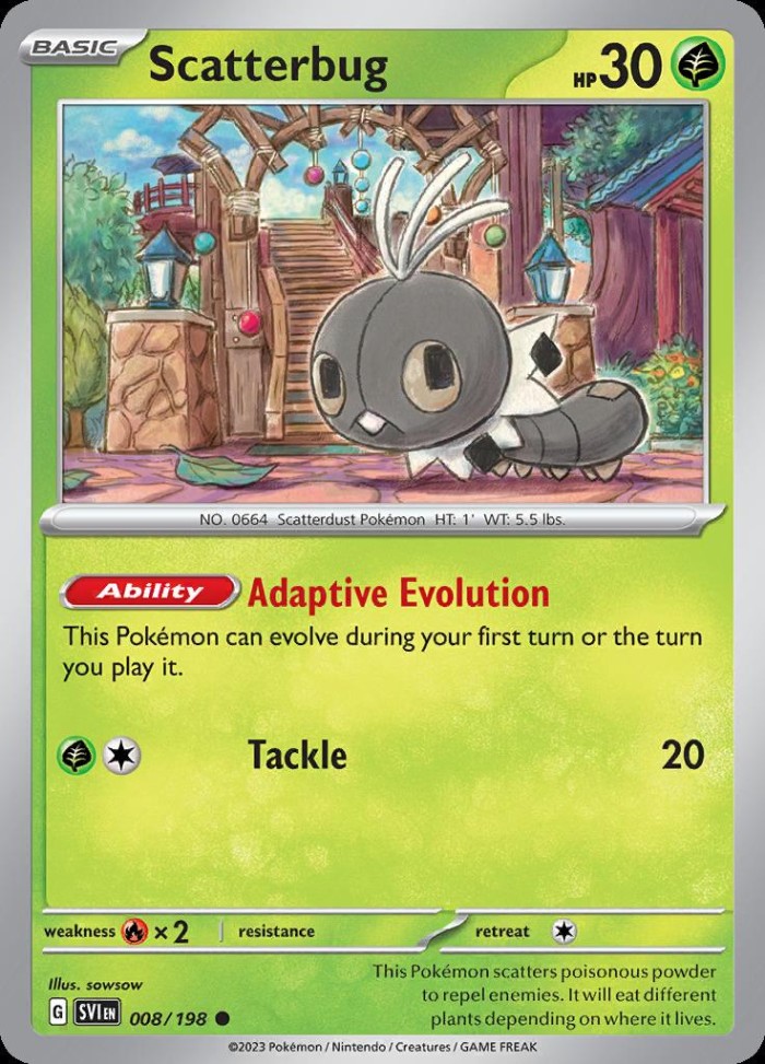 Carte Pokémon: Scatterbug [Lépidonille]