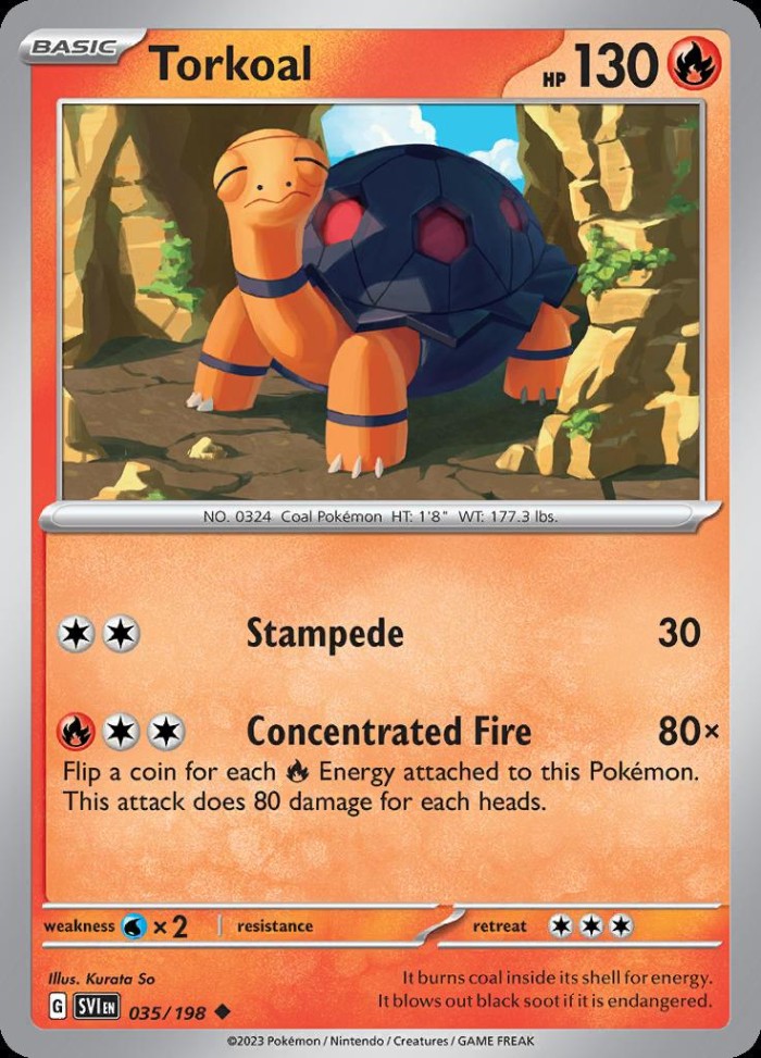 Carte Pokémon: Torkoal [Chartor]