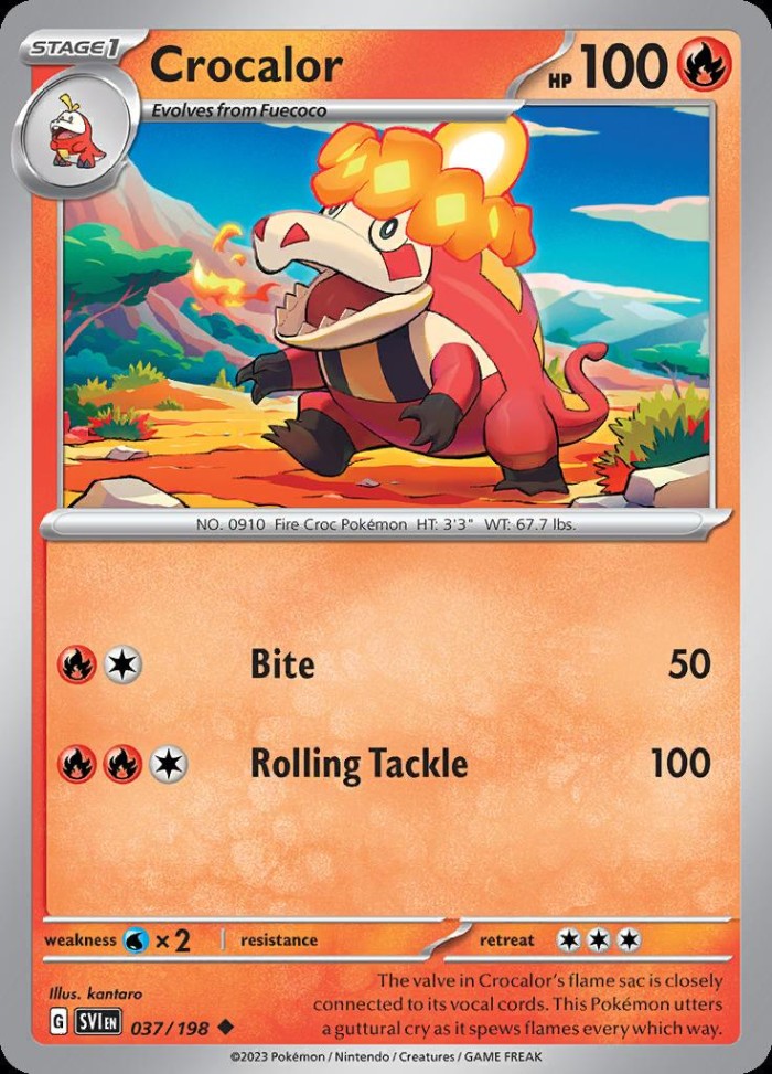 Carte Pokémon: Crocalor [Crocogril]