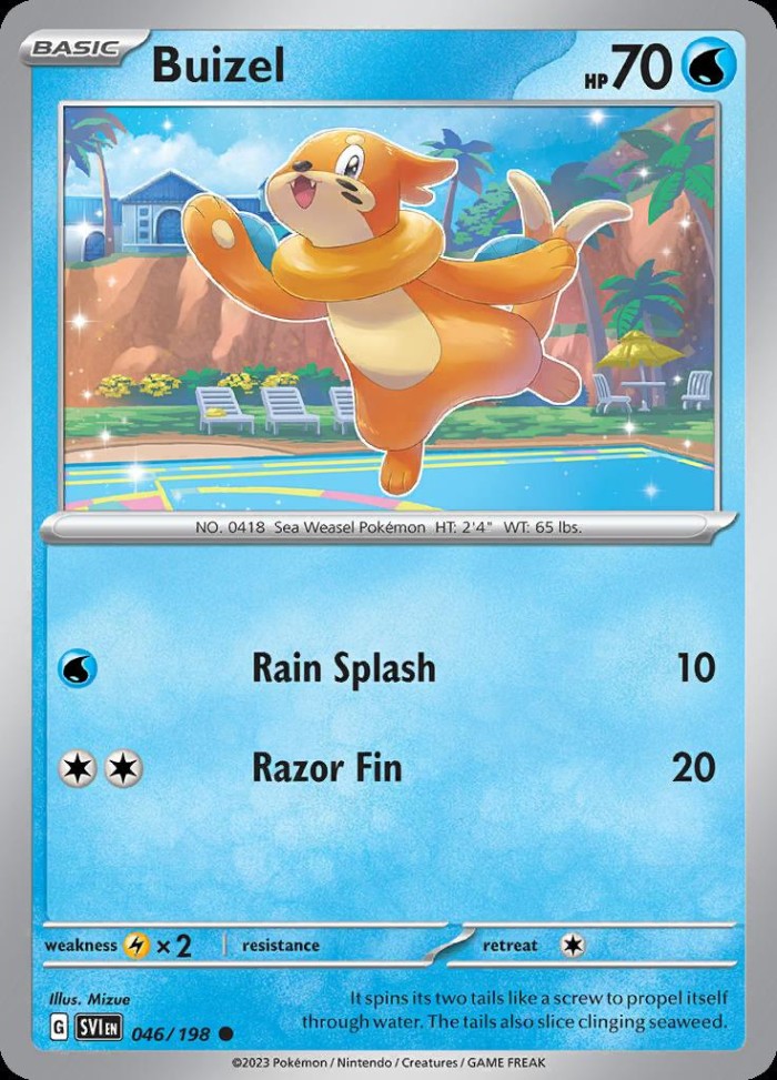 Carte Pokémon: Buizel [Mustébouée]