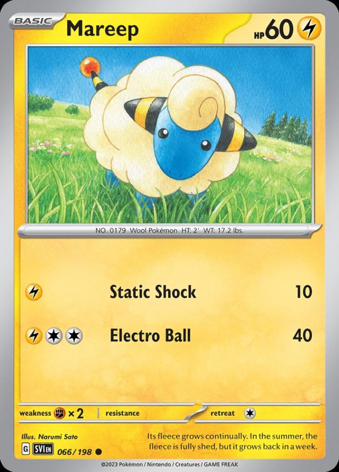 Carte Pokémon: Mareep [Wattouat]