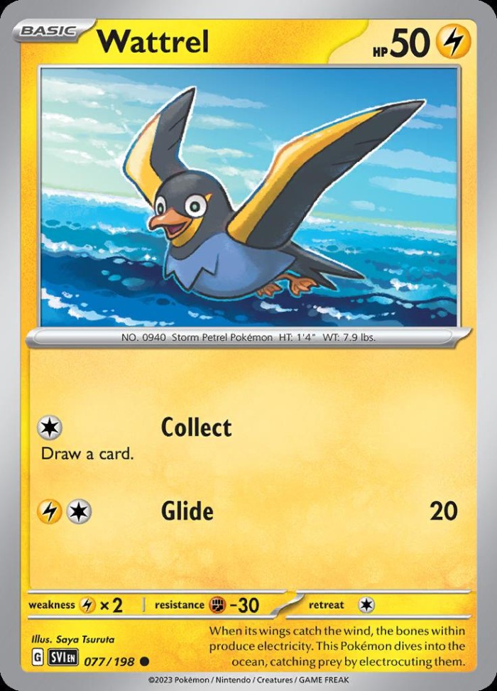 Carte Pokémon: Wattrel [Zapétrel]