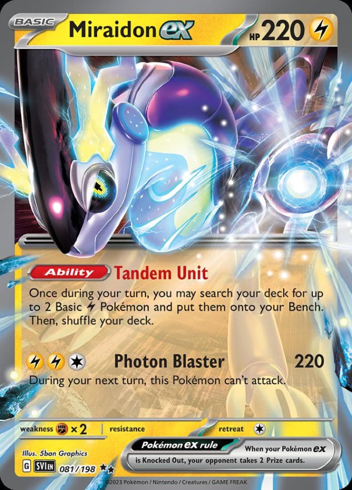 Carte Pokémon: Miraidon ex [Miraidon ex]