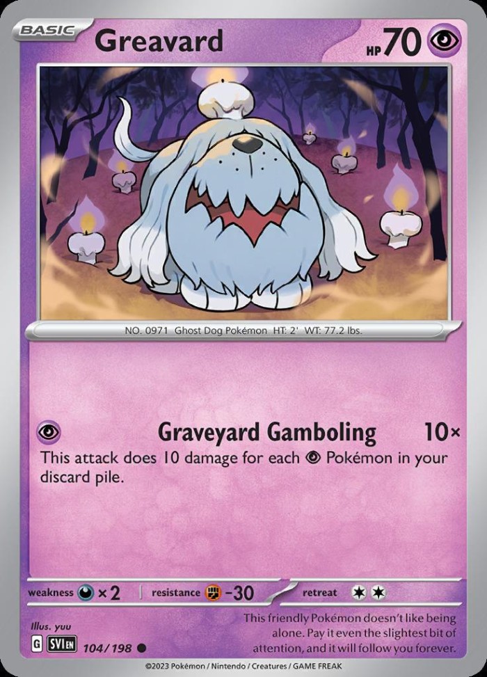 Carte Pokémon: Greavard [Toutombe]