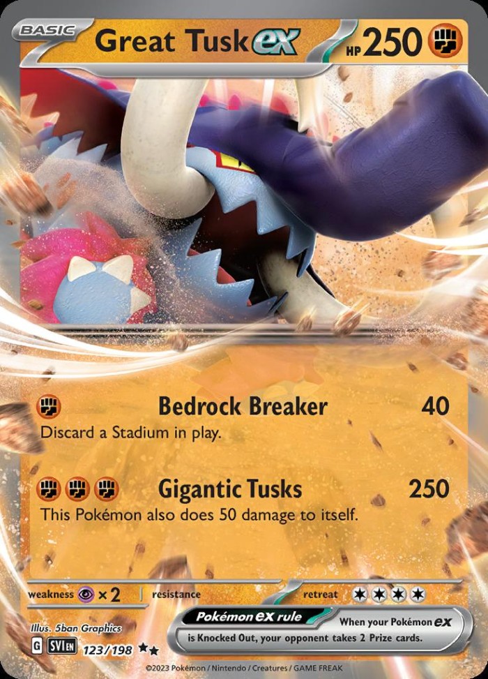 Carte Pokémon: Great Tusk ex [Fort-Ivoire ex]