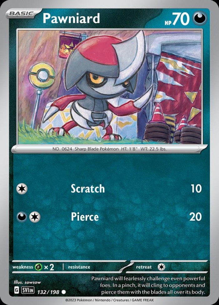 Carte Pokémon: Pawniard [Scalpion]